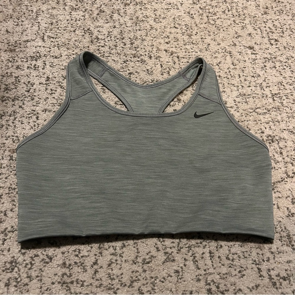 Nike Olive Green & Gray Sports Bra Size Large